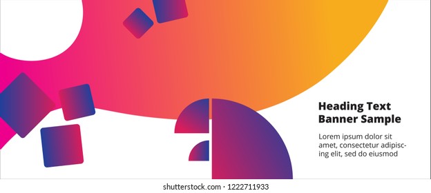 Abstract cover template with gradient design elements. Futuristic abstract modern pattern with fluid colors creating digital art. Bright colored background artistic social media web banner