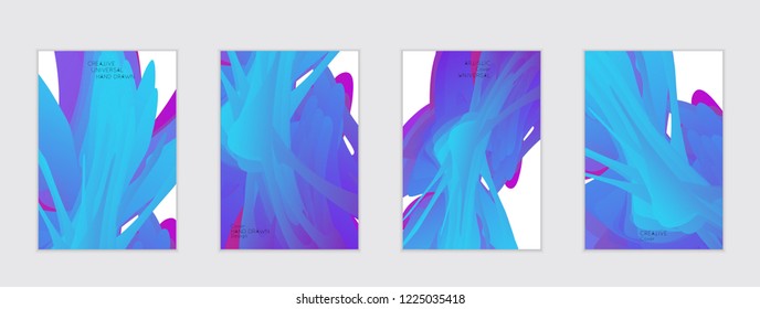 Abstract cover template with gradient design elements. Futuristic abstract modern pattern with fluid colors creating digital art. Bright colored background artistic social media web banner