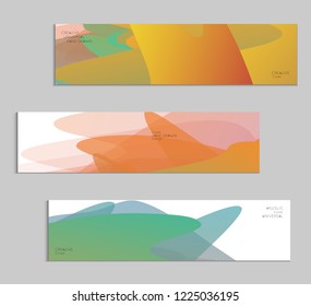 Abstract cover template with gradient design elements. Futuristic abstract modern pattern with fluid colors creating digital art. Bright colored background artistic social media web banner