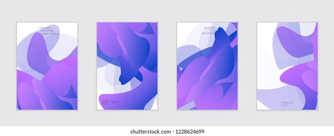 Abstract cover template with gradient design elements. Futuristic abstract modern pattern with fluid colors creating digital art. Bright colored background artistic social media web banner