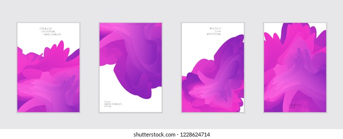 Abstract cover template with gradient design elements. Futuristic abstract modern pattern with fluid colors creating digital art. Bright colored background artistic social media web banner