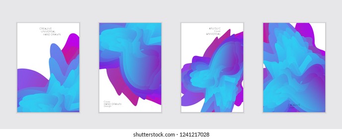 Abstract cover template with gradient design elements. Futuristic abstract modern pattern with fluid colors creating digital art. Bright colored background artistic social media web banner