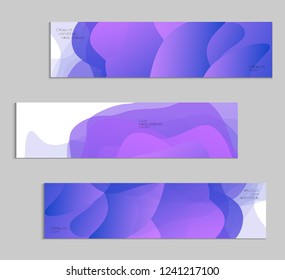 Abstract cover template with gradient design elements. Futuristic abstract modern pattern with fluid colors creating digital art. Bright colored background artistic social media web banner