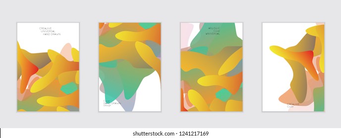 Abstract cover template with gradient design elements. Futuristic abstract modern pattern with fluid colors creating digital art. Bright colored background artistic social media web banner