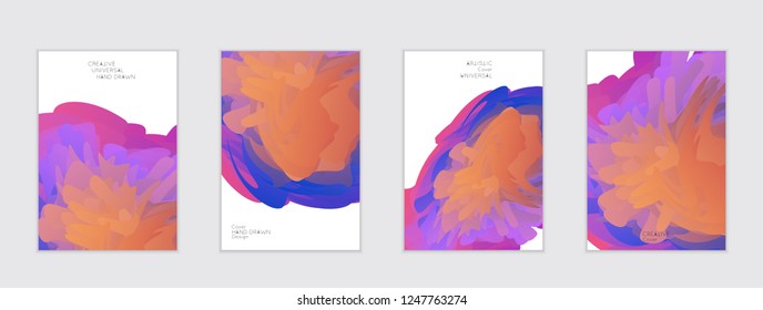Abstract cover template with gradient design elements. Futuristic abstract modern pattern with fluid colors creating digital art. Bright colored background artistic social media web banner