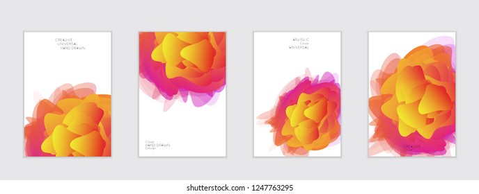 Abstract cover template with gradient design elements. Futuristic abstract modern pattern with fluid colors creating digital art. Bright colored background artistic social media web banner
