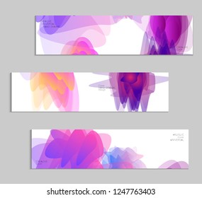 Abstract cover template with gradient design elements. Futuristic abstract modern pattern with fluid colors creating digital art. Bright colored background artistic social media web banner