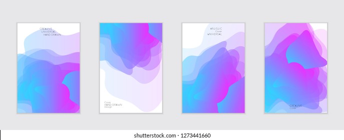 Abstract cover template with gradient design elements. Futuristic abstract modern pattern with fluid colors creating digital art. Bright colored background artistic social media web banner