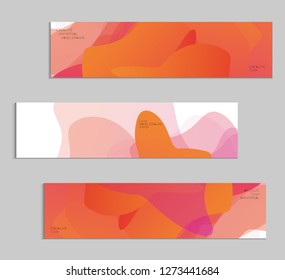 Abstract cover template with gradient design elements. Futuristic abstract modern pattern with fluid colors creating digital art. Bright colored background artistic social media web banner