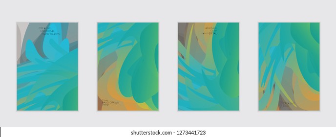 Abstract cover template with gradient design elements. Futuristic abstract modern pattern with fluid colors creating digital art. Bright colored background artistic social media web banner