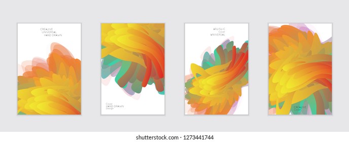 Abstract cover template with gradient design elements. Futuristic abstract modern pattern with fluid colors creating digital art. Bright colored background artistic social media web banner
