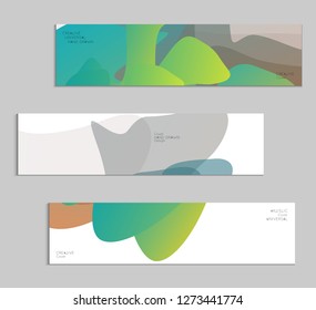 Abstract cover template with gradient design elements. Futuristic abstract modern pattern with fluid colors creating digital art. Bright colored background artistic social media web banner