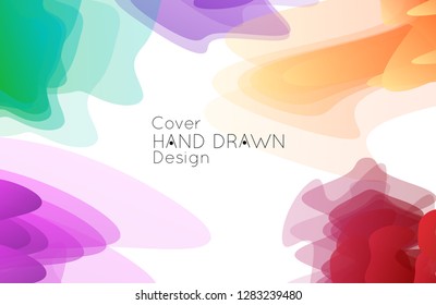 Abstract cover template with gradient design elements. Futuristic abstract modern pattern with fluid colors creating digital art. Bright colored background artistic social media web banner