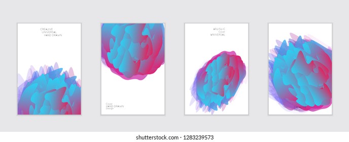 Abstract cover template with gradient design elements. Futuristic abstract modern pattern with fluid colors creating digital art. Bright colored background artistic social media web banner