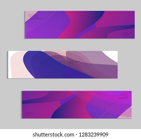 Abstract cover template with gradient design elements. Futuristic abstract modern pattern with fluid colors creating digital art. Bright colored background artistic social media web banner