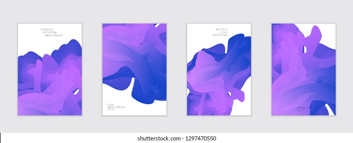 Abstract cover template with gradient design elements. Futuristic abstract modern pattern with fluid colors creating digital art. Bright colored background artistic social media web banner