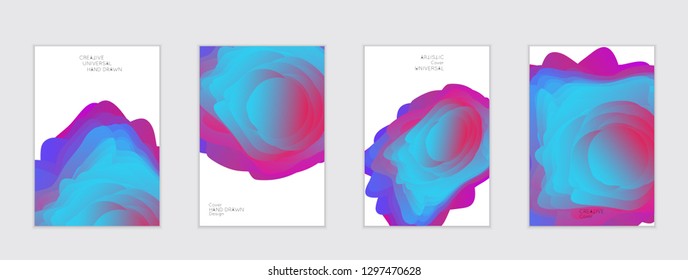 Abstract cover template with gradient design elements. Futuristic abstract modern pattern with fluid colors creating digital art. Bright colored background artistic social media web banner