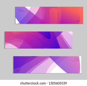 Abstract cover template with gradient design elements. Futuristic abstract modern pattern with fluid colors creating digital art. Bright colored background artistic social media web banner