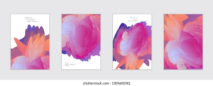 Abstract cover template with gradient design elements. Futuristic abstract modern pattern with fluid colors creating digital art. Bright colored background artistic social media web banner