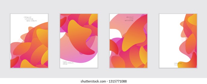 Abstract cover template with gradient design elements. Futuristic abstract modern pattern with fluid colors creating digital art. Bright colored background artistic social media web banner