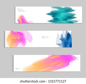 Abstract cover template with gradient design elements. Futuristic abstract modern pattern with fluid colors creating digital art. Bright colored background artistic social media web banner
