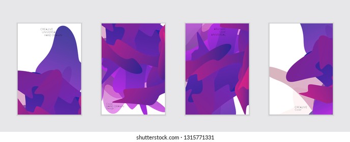 Abstract cover template with gradient design elements. Futuristic abstract modern pattern with fluid colors creating digital art. Bright colored background artistic social media web banner