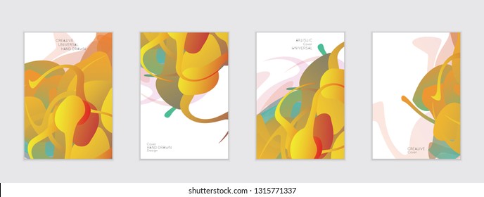 Abstract cover template with gradient design elements. Futuristic abstract modern pattern with fluid colors creating digital art. Bright colored background artistic social media web banner