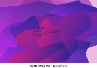 Abstract cover template with gradient design elements. Futuristic abstract modern pattern with fluid colors creating digital art. Bright colored background artistic social media web banner