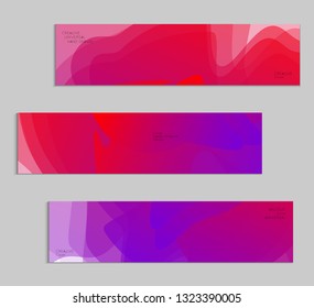 Abstract cover template with gradient design elements. Futuristic abstract modern pattern with fluid colors creating digital art. Bright colored background artistic social media web banner