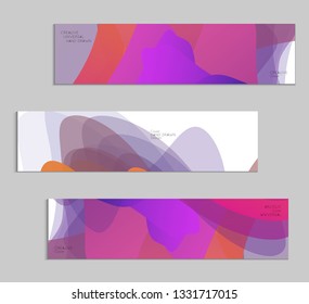 Abstract cover template with gradient design elements. Futuristic abstract modern pattern with fluid colors creating digital art. Bright colored background artistic social media web banner