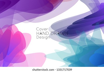 Abstract cover template with gradient design elements. Futuristic abstract modern pattern with fluid colors creating digital art. Bright colored background artistic social media web banner