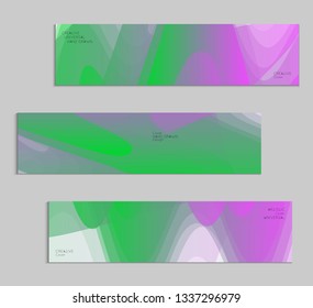 Abstract cover template with gradient design elements. Futuristic abstract modern pattern with fluid colors creating digital art. Bright colored background artistic social media web banner