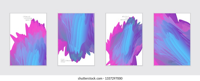 Abstract cover template with gradient design elements. Futuristic abstract modern pattern with fluid colors creating digital art. Bright colored background artistic social media web banner