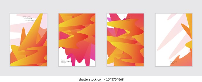 Abstract cover template with gradient design elements. Futuristic abstract modern pattern with fluid colors creating digital art. Bright colored background artistic social media web banner