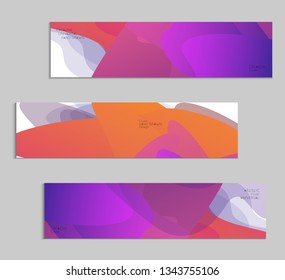 Abstract cover template with gradient design elements. Futuristic abstract modern pattern with fluid colors creating digital art. Bright colored background artistic social media web banner