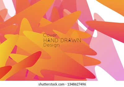 Abstract cover template with gradient design elements. Futuristic abstract modern pattern with fluid colors creating digital art. Bright colored background artistic social media web banner