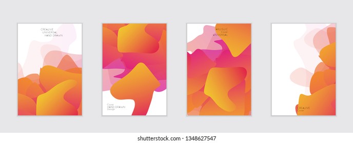 Abstract cover template with gradient design elements. Futuristic abstract modern pattern with fluid colors creating digital art. Bright colored background artistic social media web banner