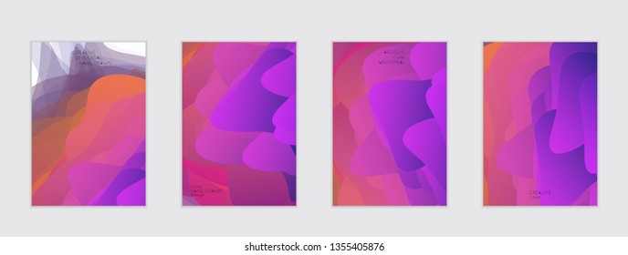 Abstract cover template with gradient design elements. Futuristic abstract modern pattern with fluid colors creating digital art. Bright colored background artistic social media web banner