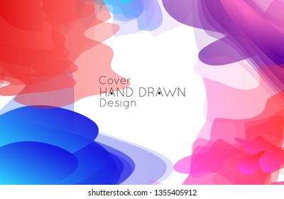 Abstract cover template with gradient design elements. Futuristic abstract modern pattern with fluid colors creating digital art. Bright colored background artistic social media web banner
