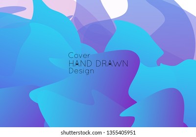 Abstract cover template with gradient design elements. Futuristic abstract modern pattern with fluid colors creating digital art. Bright colored background artistic social media web banner