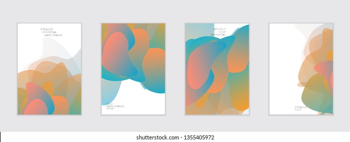 Abstract cover template with gradient design elements. Futuristic abstract modern pattern with fluid colors creating digital art. Bright colored background artistic social media web banner