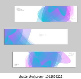 Abstract cover template with gradient design elements. Futuristic abstract modern pattern with fluid colors creating digital art. Bright colored background artistic social media web banner