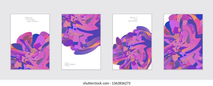 Abstract cover template with gradient design elements. Futuristic abstract modern pattern with fluid colors creating digital art. Bright colored background artistic social media web banner