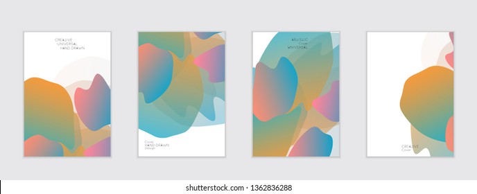 Abstract cover template with gradient design elements. Futuristic abstract modern pattern with fluid colors creating digital art. Bright colored background artistic social media web banner