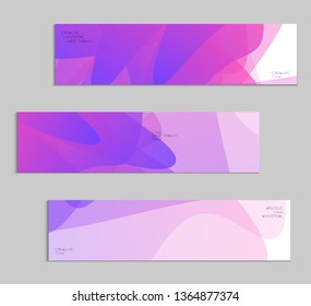 Abstract cover template with gradient design elements. Futuristic abstract modern pattern with fluid colors creating digital art. Bright colored background artistic social media web banner