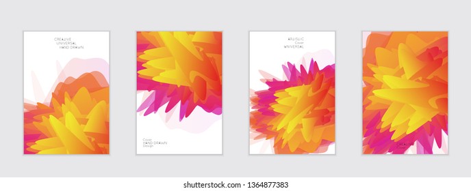 Abstract cover template with gradient design elements. Futuristic abstract modern pattern with fluid colors creating digital art. Bright colored background artistic social media web banner