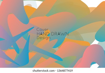 Abstract cover template with gradient design elements. Futuristic abstract modern pattern with fluid colors creating digital art. Bright colored background artistic social media web banner