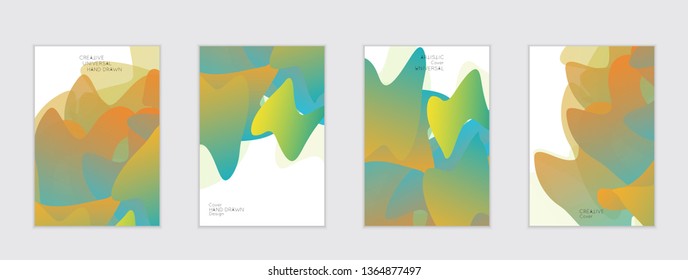Abstract cover template with gradient design elements. Futuristic abstract modern pattern with fluid colors creating digital art. Bright colored background artistic social media web banner