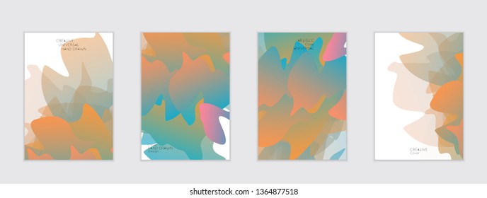 Abstract cover template with gradient design elements. Futuristic abstract modern pattern with fluid colors creating digital art. Bright colored background artistic social media web banner