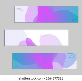Abstract cover template with gradient design elements. Futuristic abstract modern pattern with fluid colors creating digital art. Bright colored background artistic social media web banner
